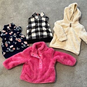 Toddler / Baby girl vest and jacket lot
